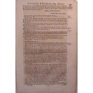 A page of Benjamin Franklin's writings.